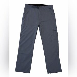 prAna Men’s Stretch Zion Roll Up Pants Size Large Fits 36 to 38 Waist Dark Grey